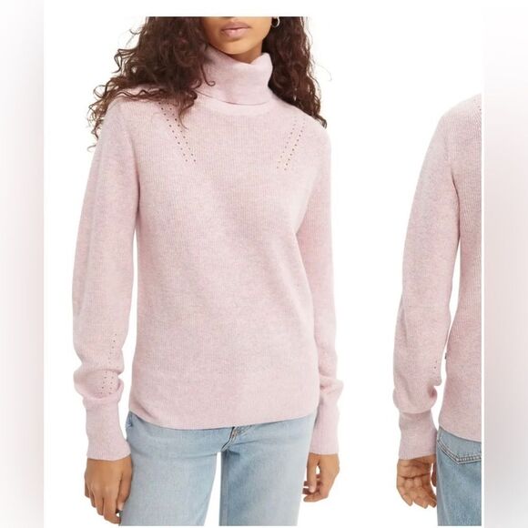 🆕Scotch & Soda pink turtleneck sweater